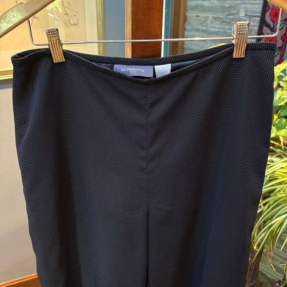 Liz Clairborne Suit Black Mini Dot Suit Trousers size 10 - Picture 3 of 7